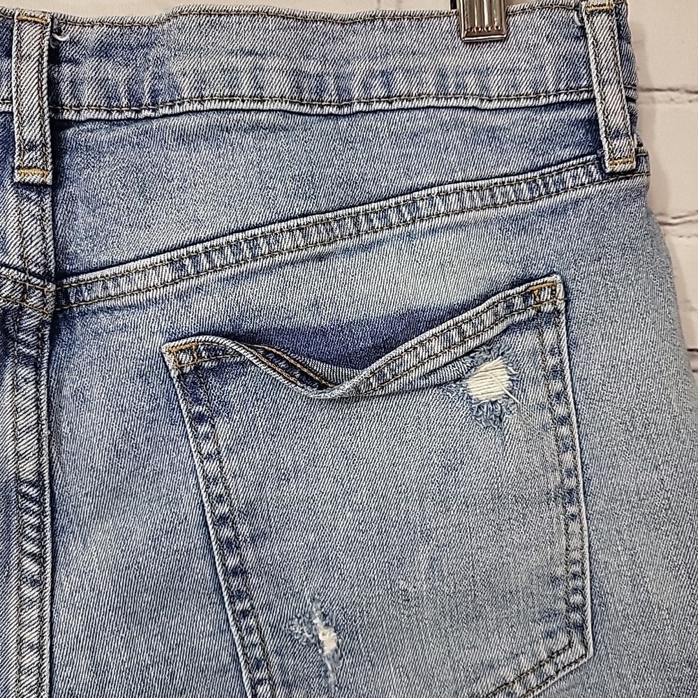 Gap Cut-Offs Jean Shorts Womens Sz 31 Distressed Stretch Denim 5" Retro - Picture 6 of 12